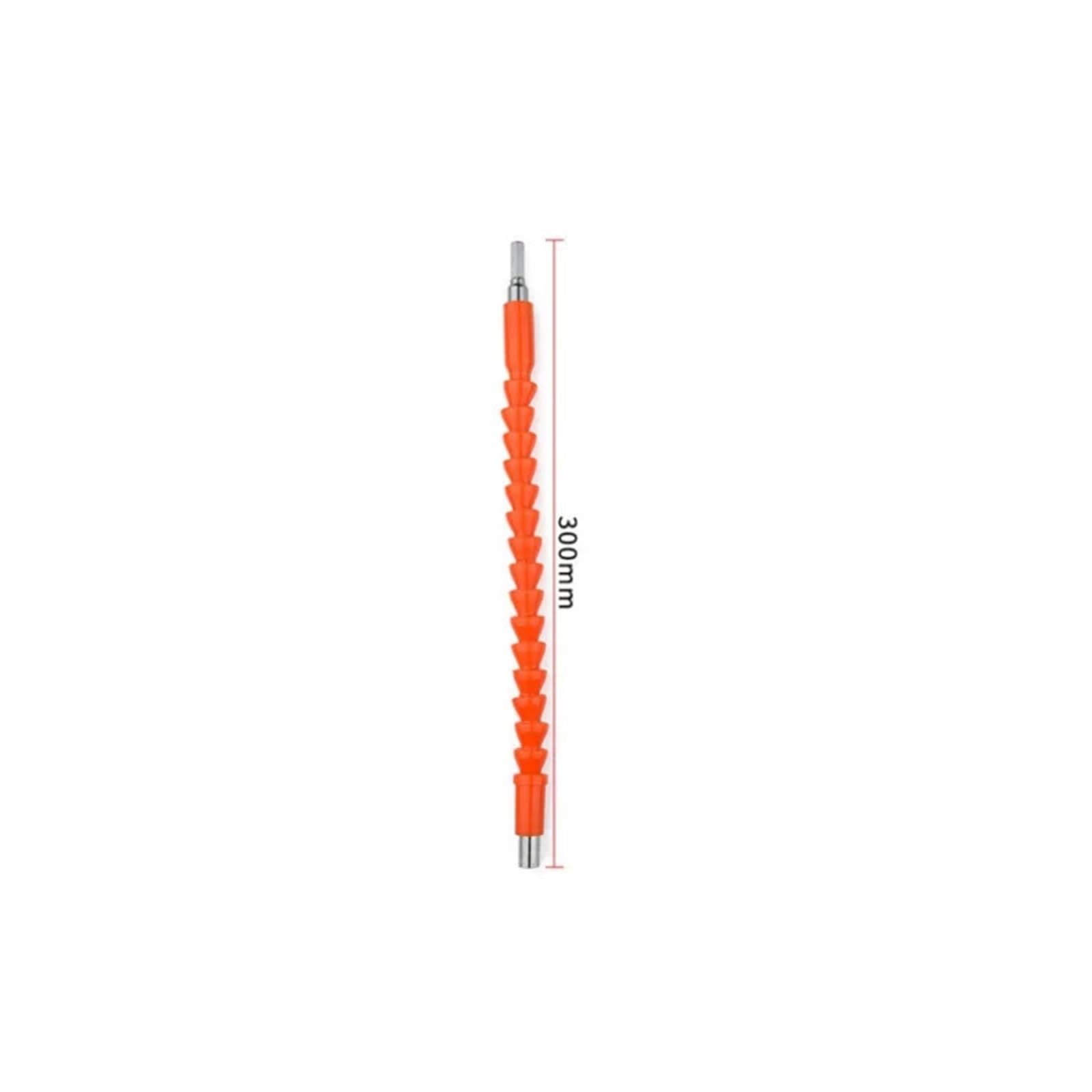 Prolunga Flessibile per Trapano, 1 pz Cacciavite Flessibile 1/4" 300mm Albero Flessibile Morbido Adattatore di Estensione for cacciavite Flessibile Attacco Universale for Trapano(Oranje)