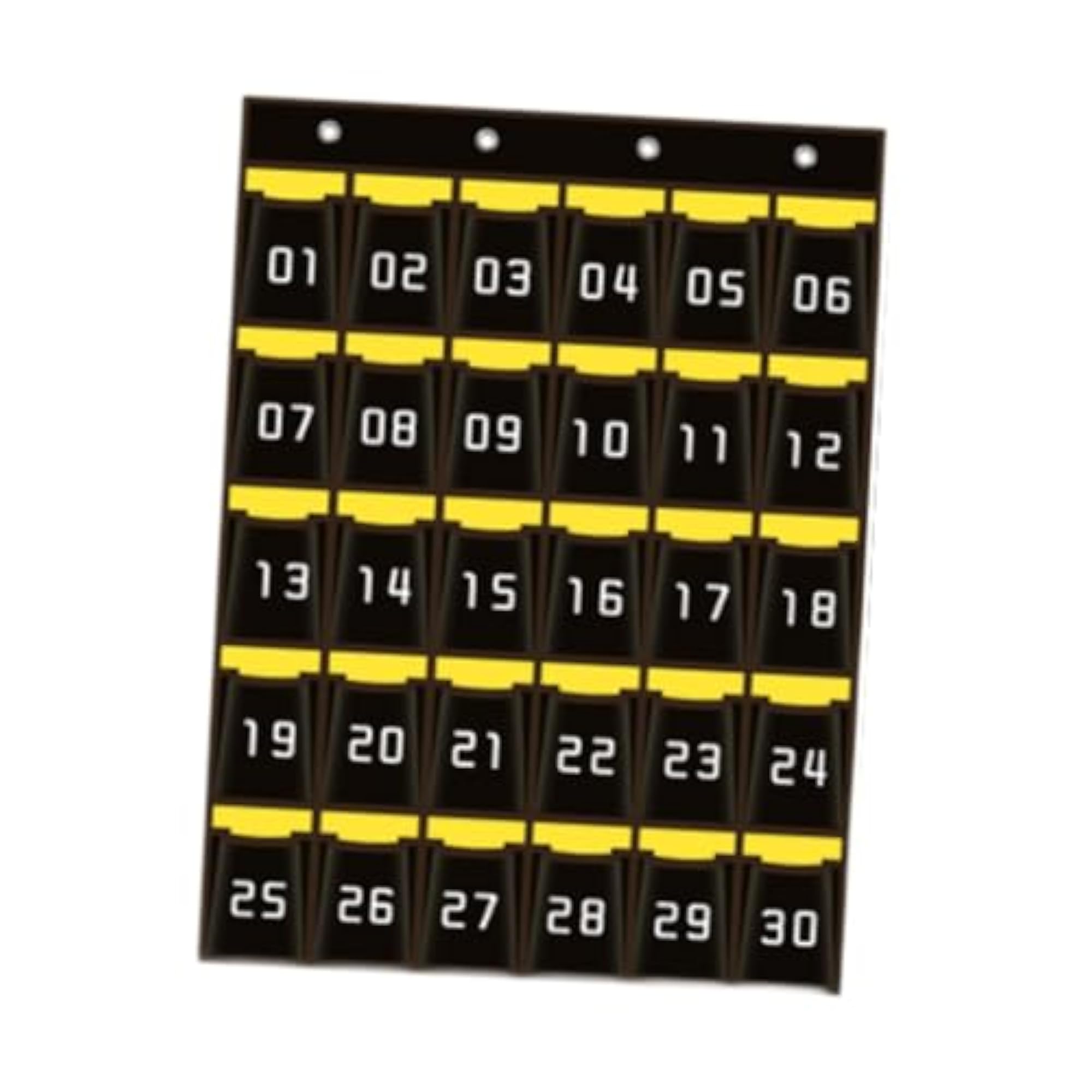 Classroom Pocket Chart Wall Hanging with Number Storage Bag