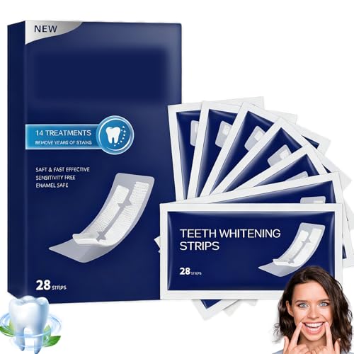 SoundZero 14 Paia Efficace Teeth Whitening Strips, Strisce Sbiancanti Denti, Strisce sbiancanti indolori, Sbiancamento dei denti