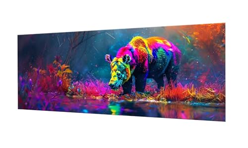 Broderie Diamant Sanglier Grand Format anti stress Loisirs Créatifs