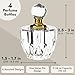 Okuna Outpost Crystal Perfume Bottle Set - Decorative Glass Perfume Bottles - Crystal Vanity Set - Pack of 4, 10 ml