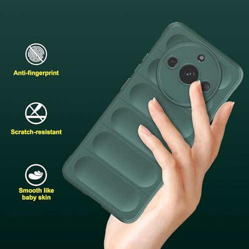 Image of amazon basics Mobile Cover for Realme Narzo 60 5G | Full Camera Protection | Liquid Silicon Case | Flexible Bumper Case for Realme Narzo 60 5G (Green)