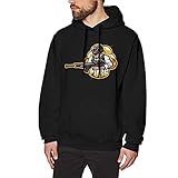 Customized Cute Practical Mens Pu-Bg Player-Unknown'Sbattle-Grounds Hooded Sweatshirt Long Sleeve Pullover Hoodie for Teen Autumn Winter Warm Sweater Tops Black Medium