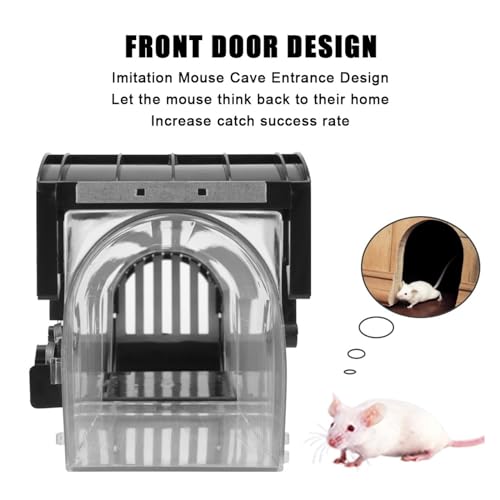 Trampas for ratas reutilizables con bloqueo automático para control de roedores 5