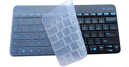Image of iFyx Keyboard Cover Skin for Logitech Keyboard K240 MK240 MK245 Nano Cover Ultra Thin Protective Skin (Transparent)