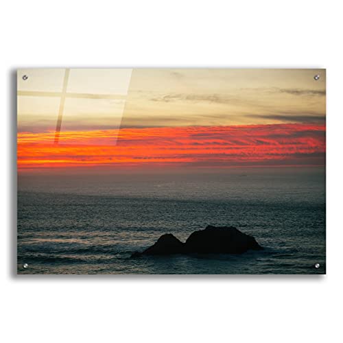 Epic Art 'Burning Sky' by Epic Portfolio, Acrylic Glass Wall Art, 36