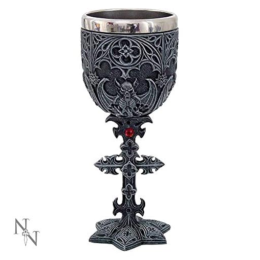 Nemesis Now Vampiros cáliz 18,8 cm negro, resina con inserto de acero inoxidable, talla única | Ya disponible en tu tienda friki favorita! En mundofriki.es! Nemesis Now Vampiros cáliz 18,8 cm negro, resina con inserto de acero inoxidable, talla única | Ya disponible en tu tienda friki favorita! En mundofriki.es!