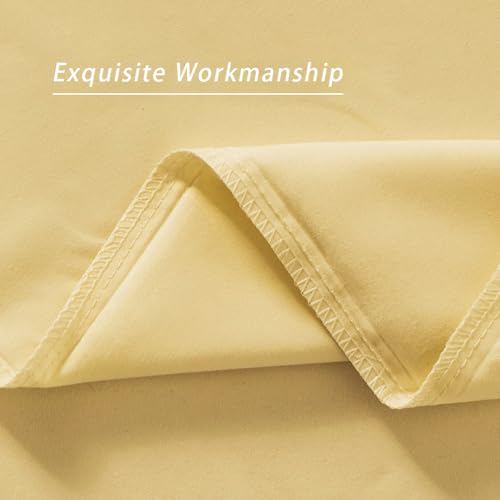 Image of 2 Pack Microfiber Queen Size Zipper Pillowcases,Gold Pillow Case Set of 2,Soft Comfortable Not Shrink Pillow Cases Queen,Breathable Luxury Pillow Covers(20x30 Inches)