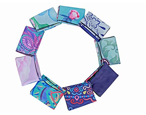 Tapis de yoga en daim imprimé pliable et portable pour le voyage