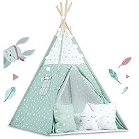 Kindertipi Im Montessori-Stil Aus Paulownia-Holz Und Grünem Stoff, 80 X 80 X 110 Cm Kalpana 800x800 Brvnap8 Kindertipi Im Montessori-Stil Aus Paulownia-Holz Und Grünem Stoff, 80 X 80 X 110 Cm Kalpana 800x800 Brvnap8