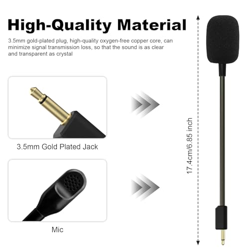 Microphone de rechange compatible Razer BlackShark V2 Pro micro à perche de jeu 3.5mm - 3