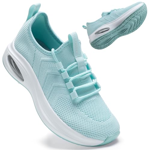 Image of Wide Toe Box Shoes Women Extra Wide Width Sneakers Air Cushion Road Running Shoes Ultra Light Tennis Gym Workout Training Shoes Breathable Walking Shoes with Arch Support