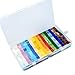 Resinta 280 g Mixed Color Mosaic Tiles Mosaic Glass Pieces with Organizing Container for Home Decoration or DIY Crafts (1 by 1 cm)