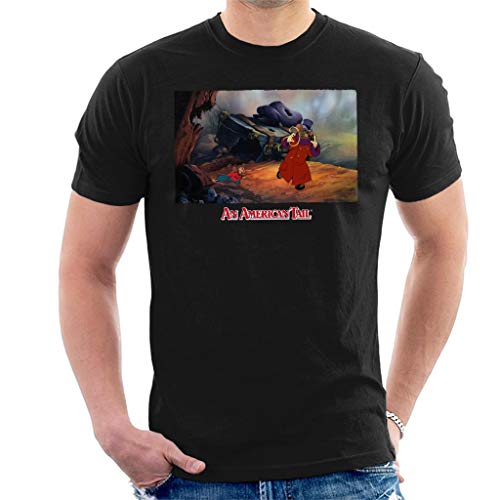 T-shirt American Tail Fievel et Warren T Rat pour homme en coton