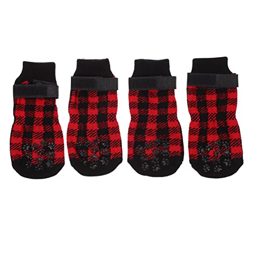 Levemolo Dog Socks for Small Dogs Fun Stockings Non-Slip Bottom Christmas Pet Footwear