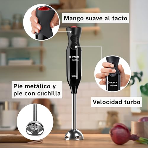 Batidora de mano Bosch MS6CB6110 de alta gama con vaso medidor negro 4