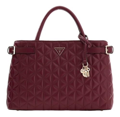 GUESS sac à main sac à épaule Paisleigh Girlfriend Satchel Burgundy - vue 3