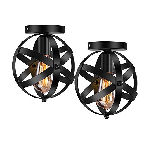 Plafonnier sphérique rétro E27 pour remplacer un lustre usé