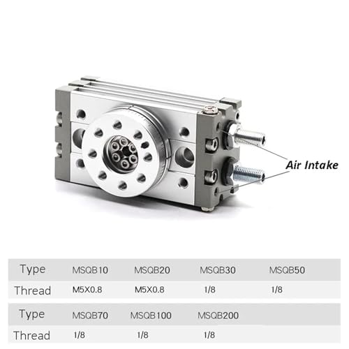 Vérin de table rotative pneumatique MSQB50A pour lignes de tri industrielles