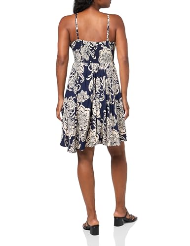 Image of Angie Women's Angie Women's Printed Deep V Smocked Bodice Dress