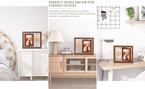 Grandma Gifts Grandma Picture Frame Mothers Day Gifts For Grandma From Granddaughter Grandson Grandkid Nana Gifts Rotating Picture Frame For 4X6 Photo Grandma Nana Birthday Gifts Tabletop Desk Display #TOP7