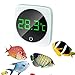 Luckxing Digitales Aquarium-Thermometer,LED-Display Touchscreen Temperaturanzeige für Aquarien - Genauer Celsius-Temperatursensor zum Aufkleben, um optimale Temperaturen zu gewährleisten