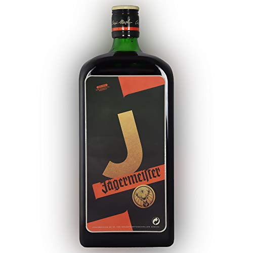 Best Plug Jägermeister JM 1L Flaschen Aufkleber Bepper alle Buchstaben A - Z und Ziffer 0-9 (J) Cover
