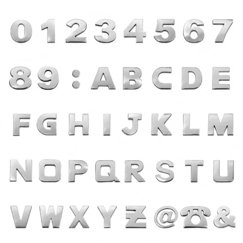 40PCS DIY Custom 3D Emblem Symbol Letter Number Decal for Car Truck SUV