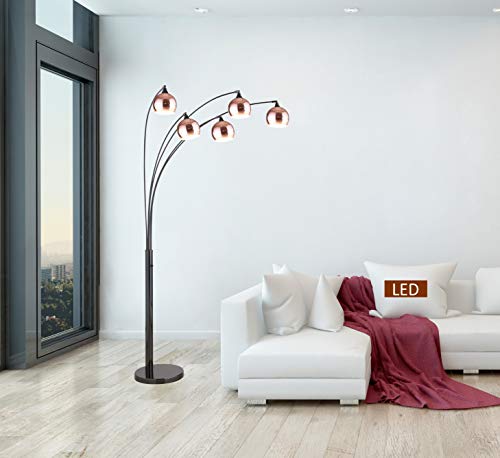 Artiva Usa Amore 86" Two-Tone Led Floor Lamp With Dimmer 5000 Lumen #TOP2
