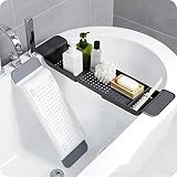 WINGSIGHT Bathtub Tray Expandable Bath Caddy Storage Rack Multifunctional Bathtub Tub Organizer for