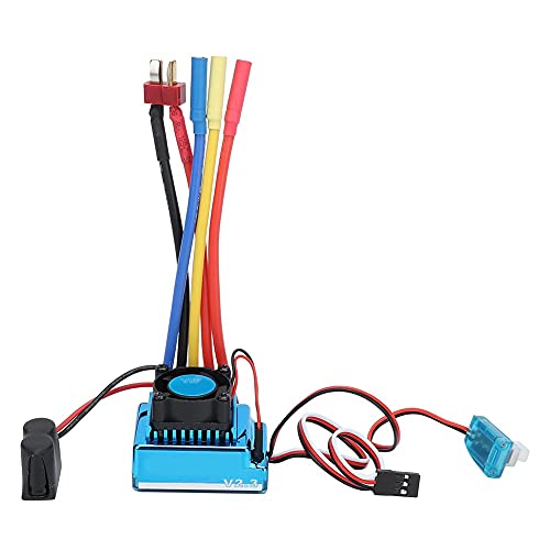 equlup V2.3 Brushless Electric Speed Controller, 45A Water Proof RC Car ESC Dustproof Brushless ESC with Manual for RC Car Accessory Part