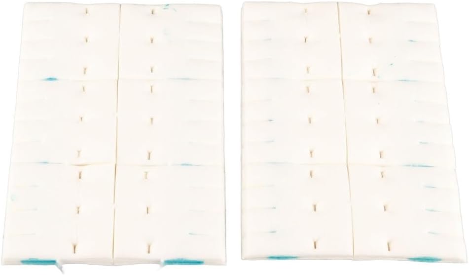 12 Pcs Disposable Toilet Brush Replacement Refills for 3061 Toilet Scrubber Wand, Lemon, White Non Woven Pads