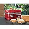 Kitchenaid tostapane - Artisan - Toaster 4 fette con scomparti extra-large e pinze autocentranti - Macchina per Toast con 7 Livelli di Doratura - Retro - Rosso mela metallizzato