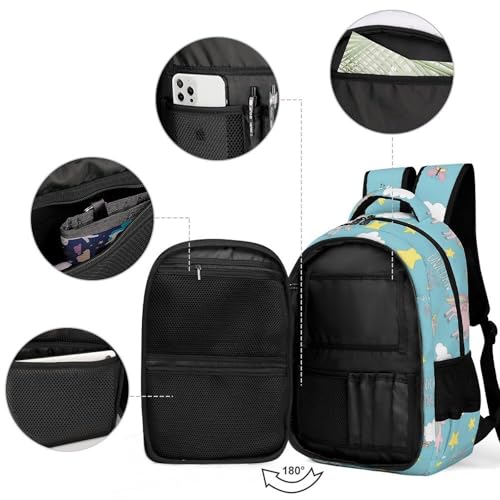 Men's Commuter Bag Large Travel Bag Portable Work Backpack With Double Zippers Horse3