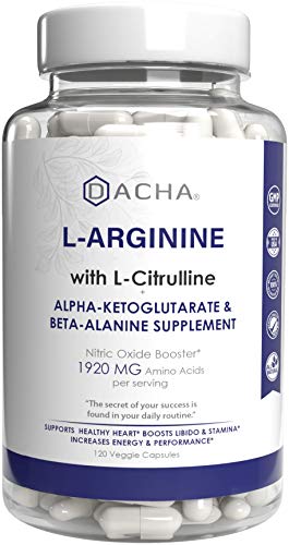 Dacha Premium L Arginine Pills 1920 Mg Aakg Nitric Oxide