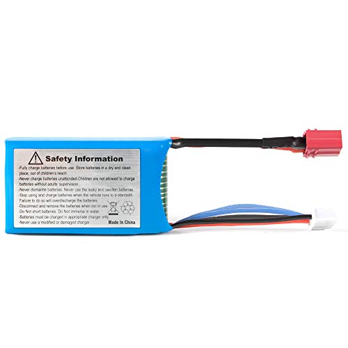 RC Car Rechargeable Li-Po Battery T-Plug 7.4V,1200mAH Upgrade Spare Part Apply for HBX 18859E