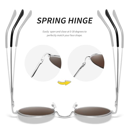 Joopin Hippie Round Sunglasses for Women Men Circle Sun Glasses UV400 Protection - Image 5