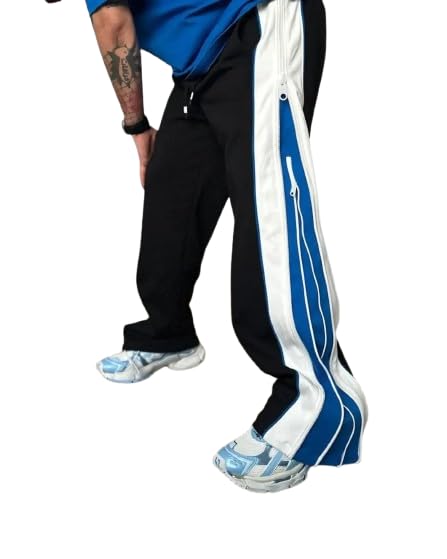 Straight Fit Baggy Pants for Men & Women – 3-Way Zip Up Cargo Pants | Multi-Pocket Streetwear Trousers, Adjustable Fit, Techwear, Casual & Hip-Hop Fashion-image-27