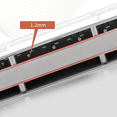 MEIeynt Harmonica Chromatique en C, 16 Trous 64 Tons Harmonica Orgue À Bouche Chromatique pour Adultes, Professionnels… - Les Beatles, Paul McCartney, John Lennon, RIngo Starr, George Harrison MEIeynt Harmonica Chromatique en C, 16 Trous 64 Tons Harmonica Orgue À Bouche Chromatique pour Adultes, Professionnels… – Image 7