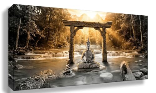 Diamond Painting Zen paysage 5D pour une décoration de chambre relaxante 50x100cm
