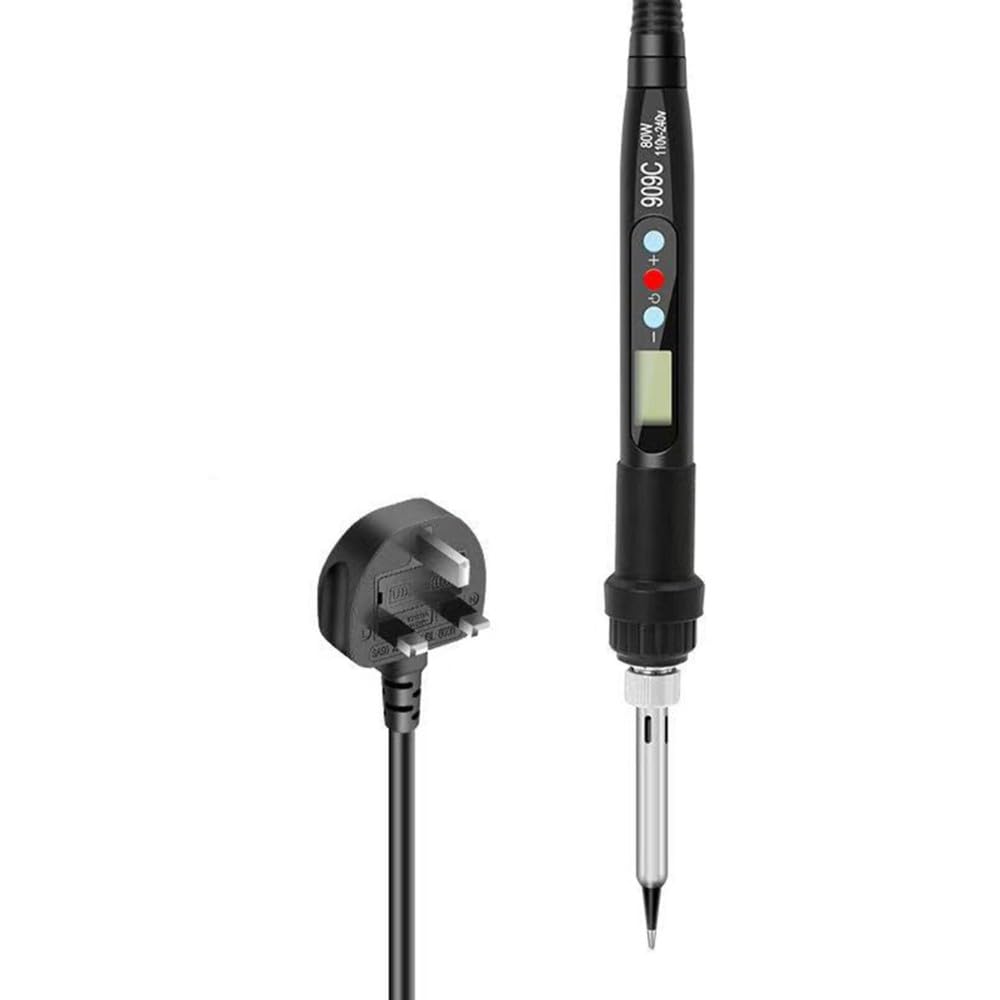 Jnchdghwa As Shown Electric Soldering Iron 80W Lcd Digital Display Soldering Iron Tip Adjustable Temperature Welding Solder Tool