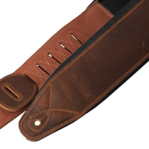 ZTTTD Sangle de Guitare rembourrée en Cuir de Grain supérieur Soldat for Ceinture réglable de Guitare Basse électrique… - Les Beatles, Paul McCartney, John Lennon, RIngo Starr, George Harrison ZTTTD Sangle de Guitare rembourrée en Cuir de Grain supérieur Soldat for Ceinture réglable de Guitare Basse électrique… – Image 4