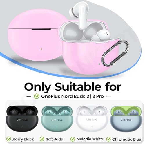 Image of Silicone Case Cover Compatible for OnePlus Nord Buds 3 | 3 Pro (Pink)