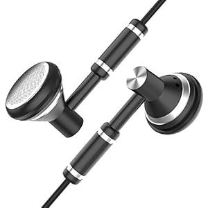 Oriver Hoofdtelefoon Diepe Bas Klassieke Oordopjes Stijl Oortelefoon met Microfoon en Volumeregeling, 3.5mm Jack