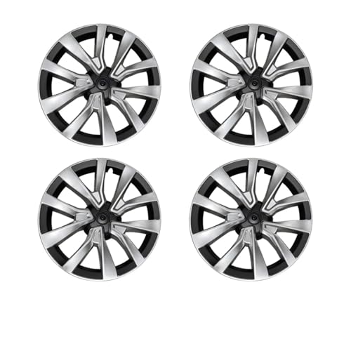 Enjoliveurs pour Tesla Model 3 18" finition élégante noir et argent