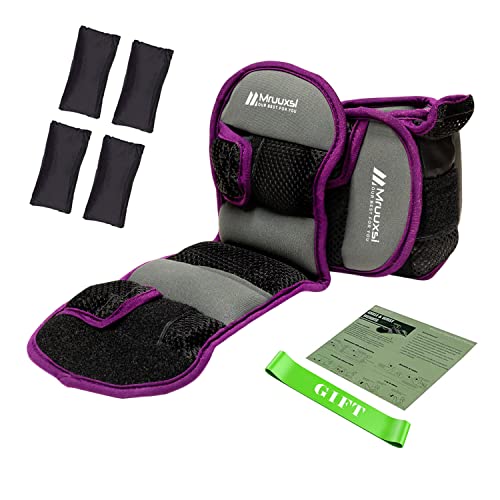 Nouvelles 2022, Poids Cheville avec Poids Ajustable 0.8-2.6kg (Paire) / 0,54-1,8 Kg. Lestes Chevilles Musculation Femme - Homme. Poids Cheville + Elastique Fitness pour Gymnastique Et La Rééducation