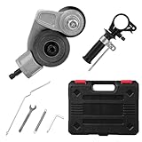 Fenduoer Upgraded Electric Drill Plate Cutter, Metal Nibble Drill Attachment, DIY Metal Drill Attachments,Sheet Metal Cutter for Cutting Iron, Still, Cooper, Aluminum