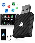 WityEye Adattatore Android Auto Wireless, Bluetooth V5.3 Connessione Stabile, WiFi 5.8GHz ad Alta velocità, USB C/A, Converte da Cablato a Wireless per Smartphone Android 11+