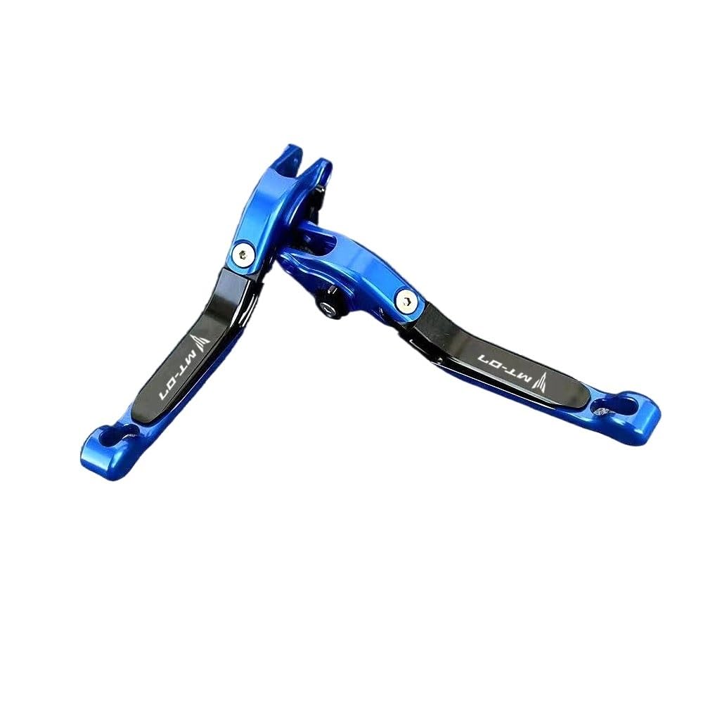WhyatT Maneta de freno embrague paraYA & MAHA FZ-07 MT-07 MT07 MT 07 FZ 07 FZ07 2014-2023 Motocicleta CNC Maneta de freno embrague extensible plegable ajustable, Large