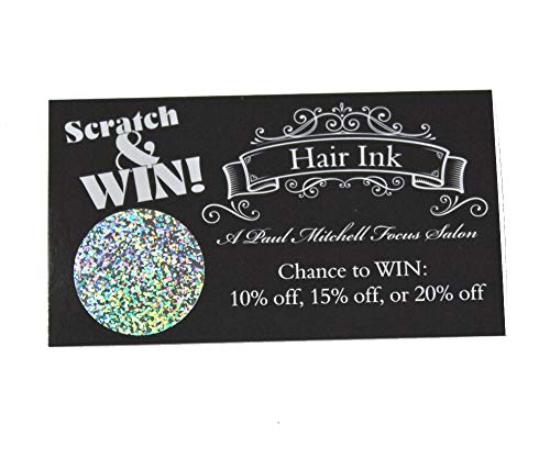 My Scratch Offs 1 Inch Square Metallic Silver Hologram Scratch Off Sticker Labels For Diy Raffle Tickets 100 Pack #TOP5